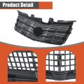 Front Bumper Grille Upper And Lower Mesh 2pcs Replacement For Cts 2008-2011 25896041 25896043