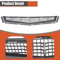 Front Bumper Grille Upper And Lower Mesh 2pcs Replacement For Cts 2008-2011 25896041 25896043