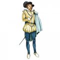 H65007 King James I Cardboard Cutout Standup 