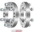 2x 1 Inch 6x5 Wheel Spacers Hub Bore 108mm With Studs 12x1 5 6 Lug Adapters Compatible For Colorado 2004-2012 Rodeo 1992-2004 