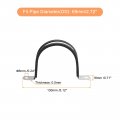 Uxcell 12pcs 69mm 2-3 4 Cable Clamp Rubber Pipe Strap Cushioned 304 Stainless Steel Hose U Shape Metal Tube Holder For Wire