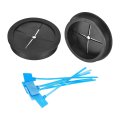 2pcs Cable Cord Grommet 2-3 8 60mm Rubber Desk Grommets Wire Pass Through Hole Cover With Marked Ties For Home Office 