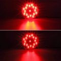 Partsam 2pcs 7 Inch Round Led Trailer Tail Lights Red 17 W Inner Reflex Lens Submersible Truck Bus Rv Ute Utv Motorhome Rear