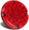 Partsam 2pcs 7 Inch Round Led Trailer Tail Lights Red 17 W Inner Reflex Lens Submersible Truck Bus Rv Ute Utv Motorhome Rear