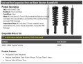 Front And Rear Suspension Strut Coil Spring Shock Absorber Assembly Kit 4 Piece Compatible With 2000-2006 Toyota Tundra Rwd