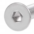 Uxcell M3x6mm Flat Head Machine Screws Inner Hex Screw 304 Stainless Steel Fasteners Bolts 40pcs