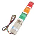 Baomain Industrial Signal Light Column Led Alarm Square Tower Indicator Continuous Warning Buzzer Red Green Yellow Dc 24v