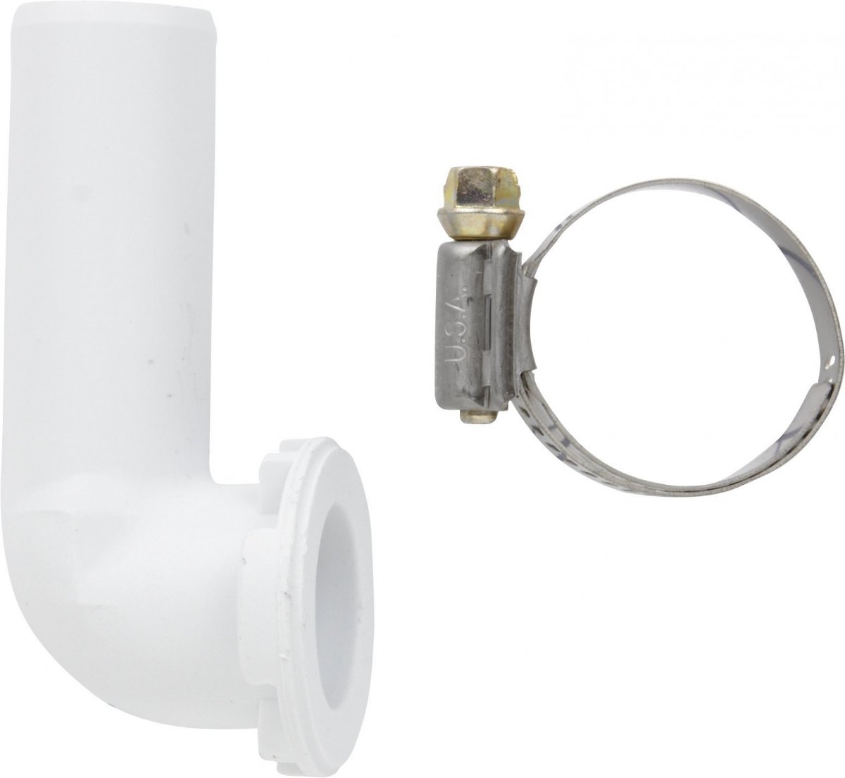 Whirlpool 208847 Siphon Elbow Clamp White