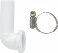 Whirlpool 208847 Siphon Elbow Clamp White 