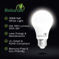 40 Watt Equivalent Led Light Bulbs 3000k Soft White 6 Watts Non Dimmable A19 Shape E26 Base 450 Lumens 12 Pack