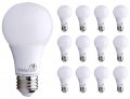 40 Watt Equivalent Led Light Bulbs 3000k Soft White 6 Watts Non Dimmable A19 Shape E26 Base 450 Lumens 12 Pack 