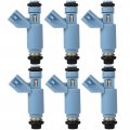 6pcs Ocpty 4 Holes Fuel Injectors Fit For 2003-2005 Lincoln Ls 3 0l Fj769 3w4z9f593aa Replacement Oem Part