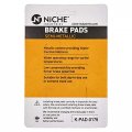 Niche Brake Pad Set For Suzuki Gsxr600 Gsxr750 Gsxr1000 69100-15830 69100-15850 Rear Semi-metallic 4 Pack