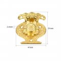 Uxcell 2 Sets Wood Case Chest Box Rectangle Clasp Closure Hasp Latches Gold Tone 51 X 41mm