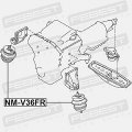 Front Engine Mount Hydro Febest Nm-v36fr 11220-1ba0a