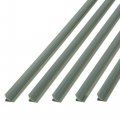 Fasa De 47 In Decorative Vinyl Inside Corner Trim Argent Silver 5 Pack 
