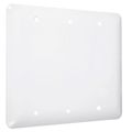 Hubbell-bell Wrw-bbb Maxi Princess Metallic Wallplate With Blank Three Gang White Smooth 