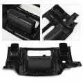 G-plus Center Dash Radio Bezel Trim Panel W Storage Compatible With Dodge Ram 1500 2002-2005 Fits 2500 3500 2003-2005 Black