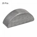 Uxcell Woodruff Keys 25pcs Steel 6mm Width X 9mm Height 22mm Diameter Semicircle