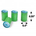 Green Lantern Blackest Night Blue Logo Tire Rim Wheel Aluminum Valve Stem Caps