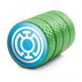 Green Lantern Blackest Night Blue Logo Tire Rim Wheel Aluminum Valve Stem Caps