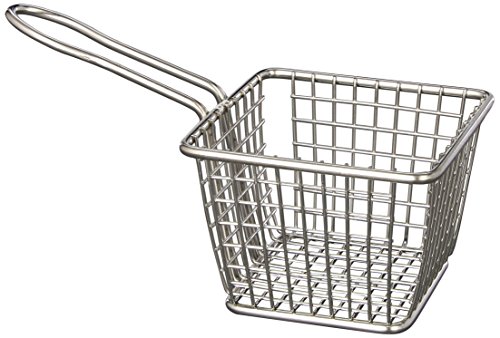 American Metalcraft Frys443 Stainless Steel Square Fry Baskets 4-inch Silver
