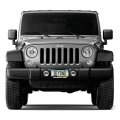 Ipick Image Made For Jeep Wrangler Green Stripe Black Metal License Plate Frame
