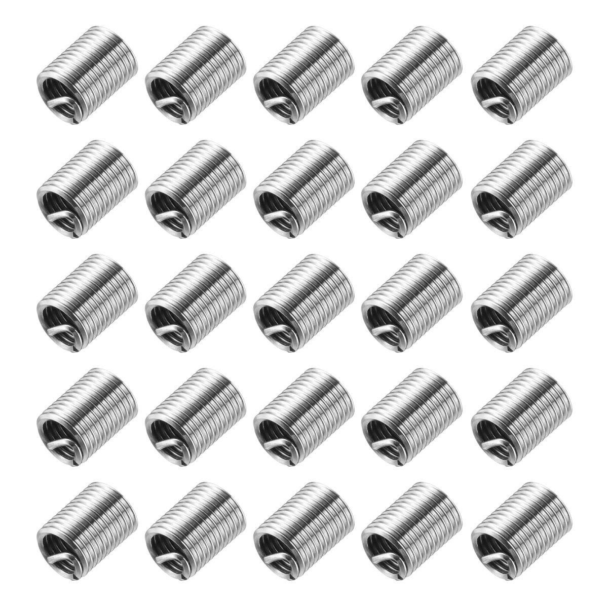 50pcs Wire Thread Inserts M5 X 0 8 2 5d 12 5mm Metric 304 Stainless Steel Helical Type Coiled Repair Kit Screw Threaded Sleeve