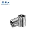 50pcs Wire Thread Inserts M5 X 0 8 2 5d 12 5mm Metric 304 Stainless Steel Helical Type Coiled Repair Kit Screw Threaded Sleeve