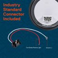 True Mods 2pc 4 Round Clear White Led Trailer Tail Lights Dot Certified Grommet Plug Included Ip67 Waterproof Reverse Back Up