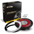 Partsam 4 Inch Round Truck Trailer Led Tail Stop Brake Lights Taillights Running Red And Amber Parking Turn Signal Sealed Dual