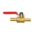 Ocsparts Mtlb-6 3 8 Brass Barb X Ball Valve Lead Free 0 1875 Id