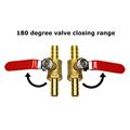 Ocsparts Mtlb-6 3 8 Brass Barb X Ball Valve Lead Free 0 1875 Id
