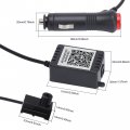 Qauben Car Interior Ambient Lighting Optic Fiber Cable Rgb 64 Colors Multicoloured Music Footwell Kit With Cigarette Lighter