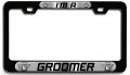 I M A Groomer Career Bl 3d Metal License Plate Frame Auto Suv Truck Tag Holder F76 