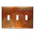 Flamed Copper 3 Toggle Wallplate 