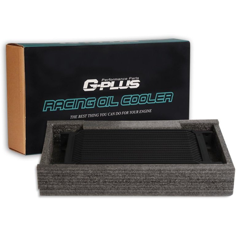Universal 10 Row An10-10an Black Engine Transmission Oil Cooler Kit Filter Relocation Aluminum
