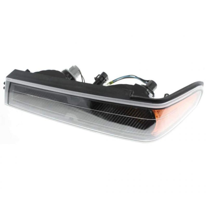 Gmc Canyon Corner Light Pair 2004 To 2012 Driver And Passenger Side Park Signal Lamp Set Black Interior With Clear Amber Lens