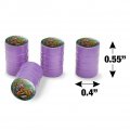 Bengal Tiger Family Valve Stem Caps For Tire Rim Wheel Aluminum Purple