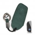 Kiniva Leather New Car Key Fob Cover For 2023 Bmw I7 X5 X7 Xi7 Serieschain Remote Key I7 Green 