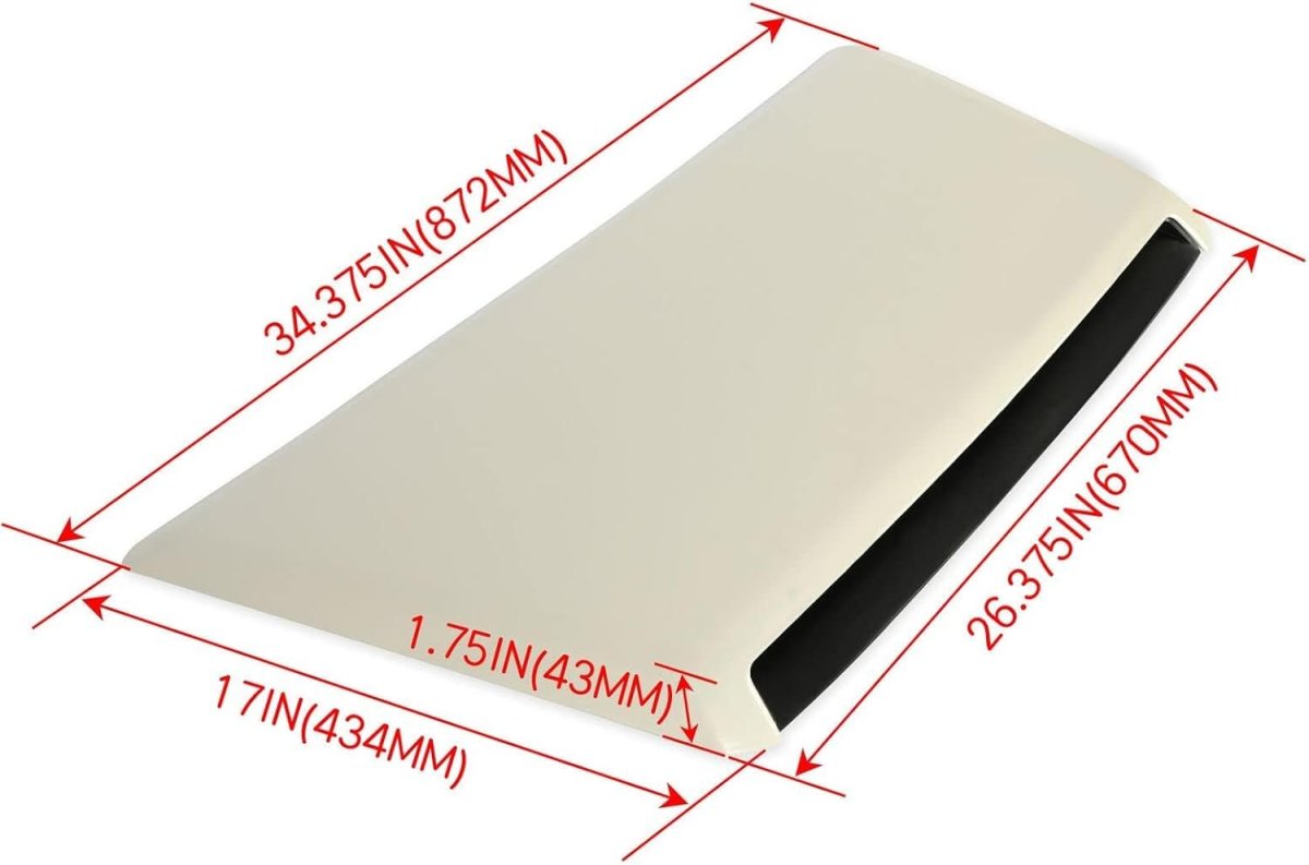 Hecasa Hood Scoop Bulge Kit For 2014-2021 Toyota Tundra Require Painting Upper Cover Assembly Replacement 76183-34010