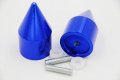 Blue Spike Bar Ends For Yamaha Yzf R6 2006 2012 R1 1998 Fjr 1300 2003 2010 Billet Aluminum Motorcycle Handlebar Mt220 006 
