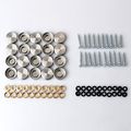 Alise 20 Pcs 4 5 Dia Sus 304 Stainless Steel Decorative Mirror Screws Cap Cover Nailsbrushed Finish 
