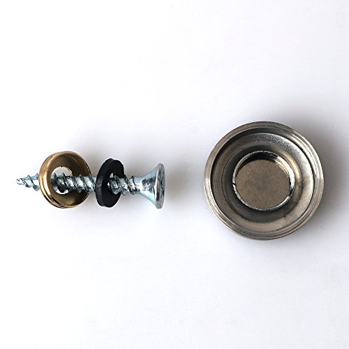Alise 20 Pcs 4 5 Dia Sus 304 Stainless Steel Decorative Mirror Screws Cap Cover Nailsbrushed Finish