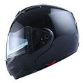 1storm Motorcycle Street Bike Modular Flip Up Dual Visor Sun Shield Full Face Helmet Glossyblack Medium 