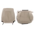 Cloth Front Driver Side Bottom And Top Lean Back Seat Cover Tan Replacement For F150 Xlt 2011-2014 