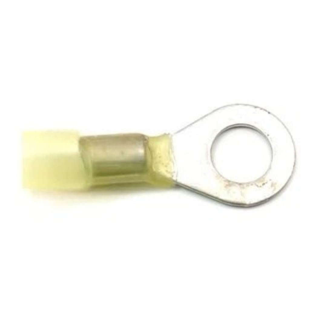 Heat Shrink Solder Terminals Yellow 12 10 Ga Gauge 3 8 In Stud Size Alx-pau-si-hp2390-cla1 Dual Wall Ring