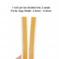 Uxcell Foam Tape Self-adhesive Seal Strip 9mm Width 7 5mm Thick Total 65 6 Feet Long White 4pcs