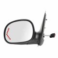 Driver Side Mirror For Ford F150 Pick-up F250 Ld Led Arrow Turn Signal Black W Ptm Cover Foldaway Power Will Not Fit On Crew 