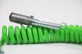 Mytee Products 7-way Abs Coiled Cable 15 Ft Green 12 X Leads Trailer Electrical Power Cord